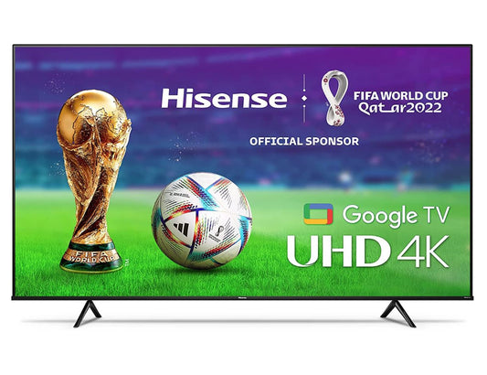 Hisense A6 Series 50-Inch Class 4K UHD Smart Google TV with Voice Remote, DTS Virtual X, Sports & Game Modes, Chromecast Built-in (50A6H, 2022 New Model) (Renewed)
