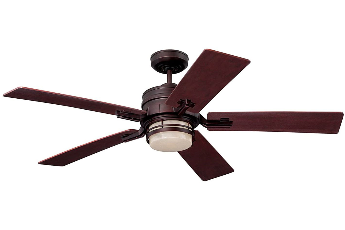 Emerson Amhurst 54" Venetian Bronze Ceiling Fan LED Light Dark Cherry / Honey Oak Blades CF880LVNB