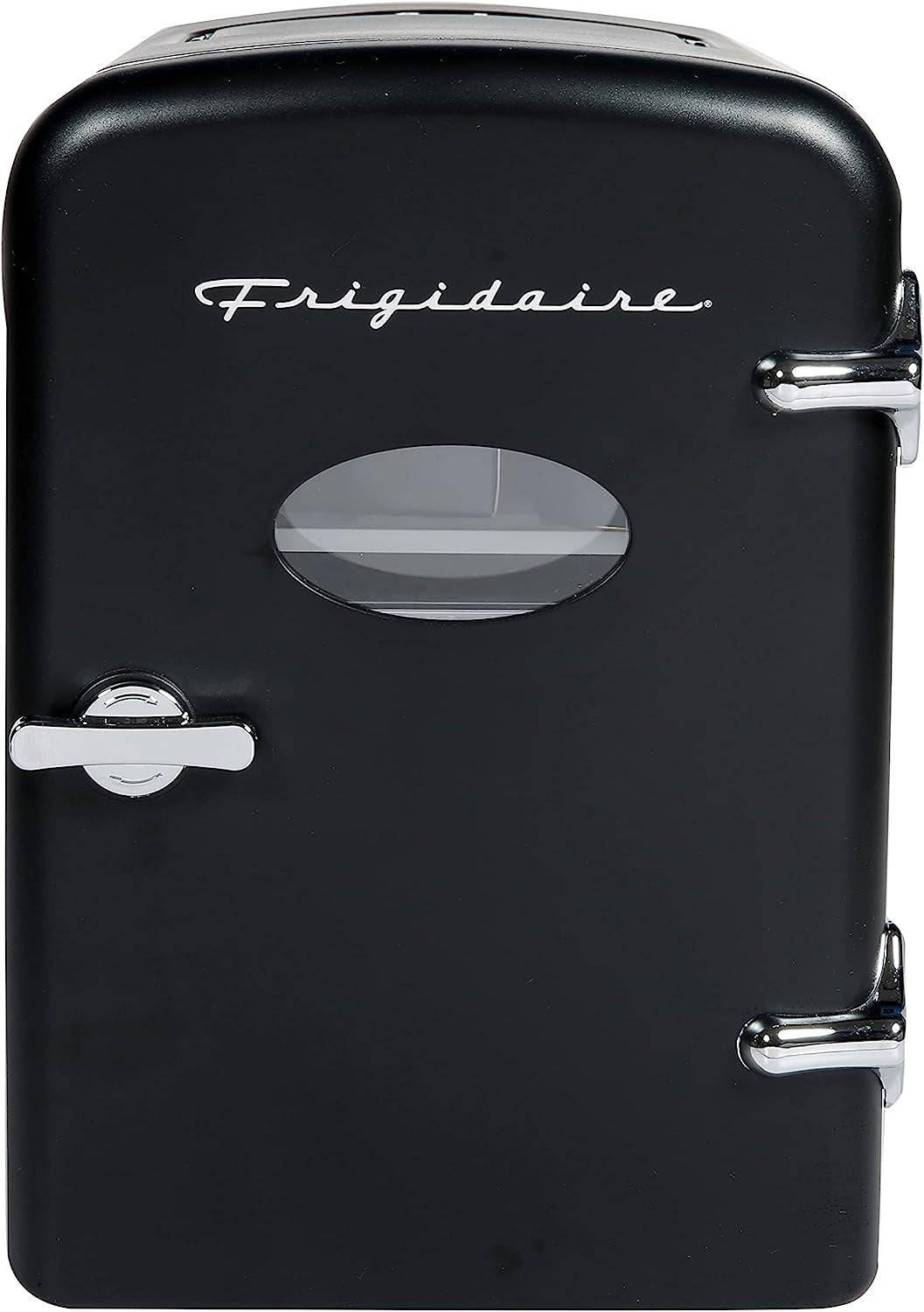 Frigidaire EEFMIS175-BLACK Retro 9-Can Mini Personal Fridge Portable Cooler Black
