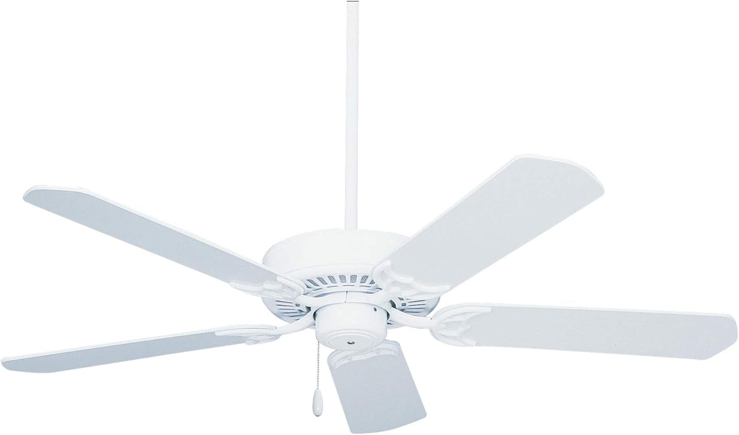 kathy ireland HOME by Luminance Summer Night 52-in Appliance White Indoor/Outdoor Ceiling Fan 5-Blade CF652WW