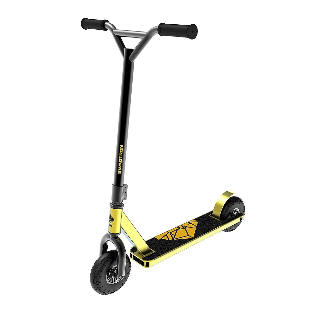 Swagtron Kr1 All-terrain Dirt Kick Scooter Yellow Up to 230 lbs. 99911-8