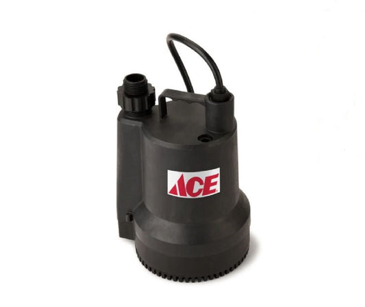 Ace 1/6 HP 1680 gph Thermoplastic Switchless AC Utility Pump 4004124