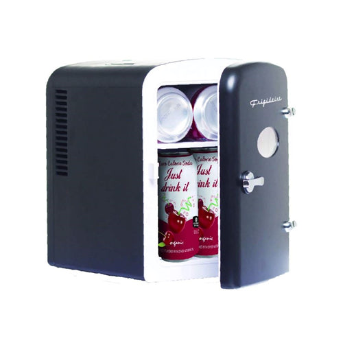 Frigidaire Retro Mini Portable Personal Fridge/Cooler 6-Can EFMIS129-BLACK