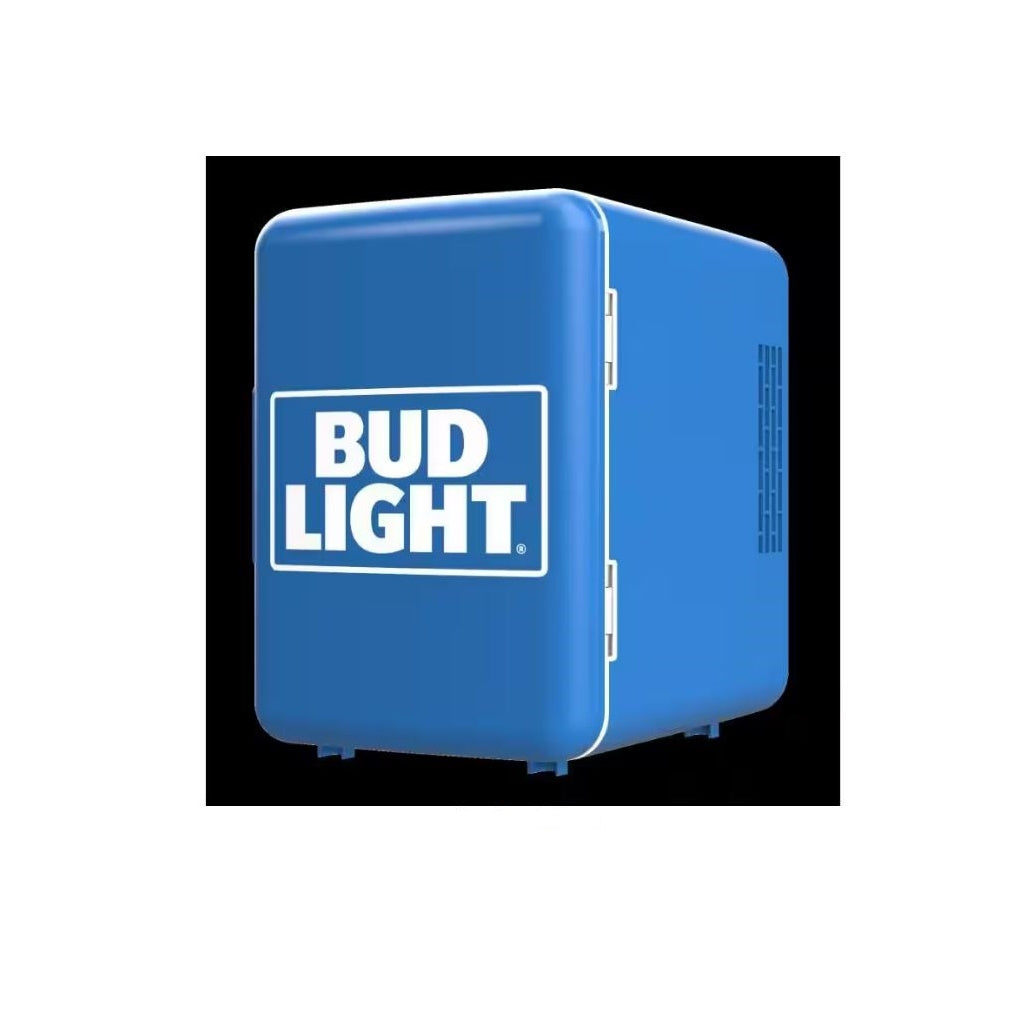 Bud Light 0.3 cu. ft. Mini Refrigerator Compact Personal Cooler, 4-Liter Capacity Chill in Blue MIS137-BULT