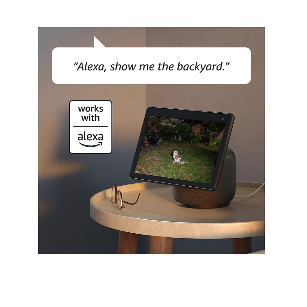 Blink Wired Floodlight Camera Smart security camera, 2600 lumens, HD live view, enhanced motion detection, built-in siren, Works with Alexa, 1 camera (White)