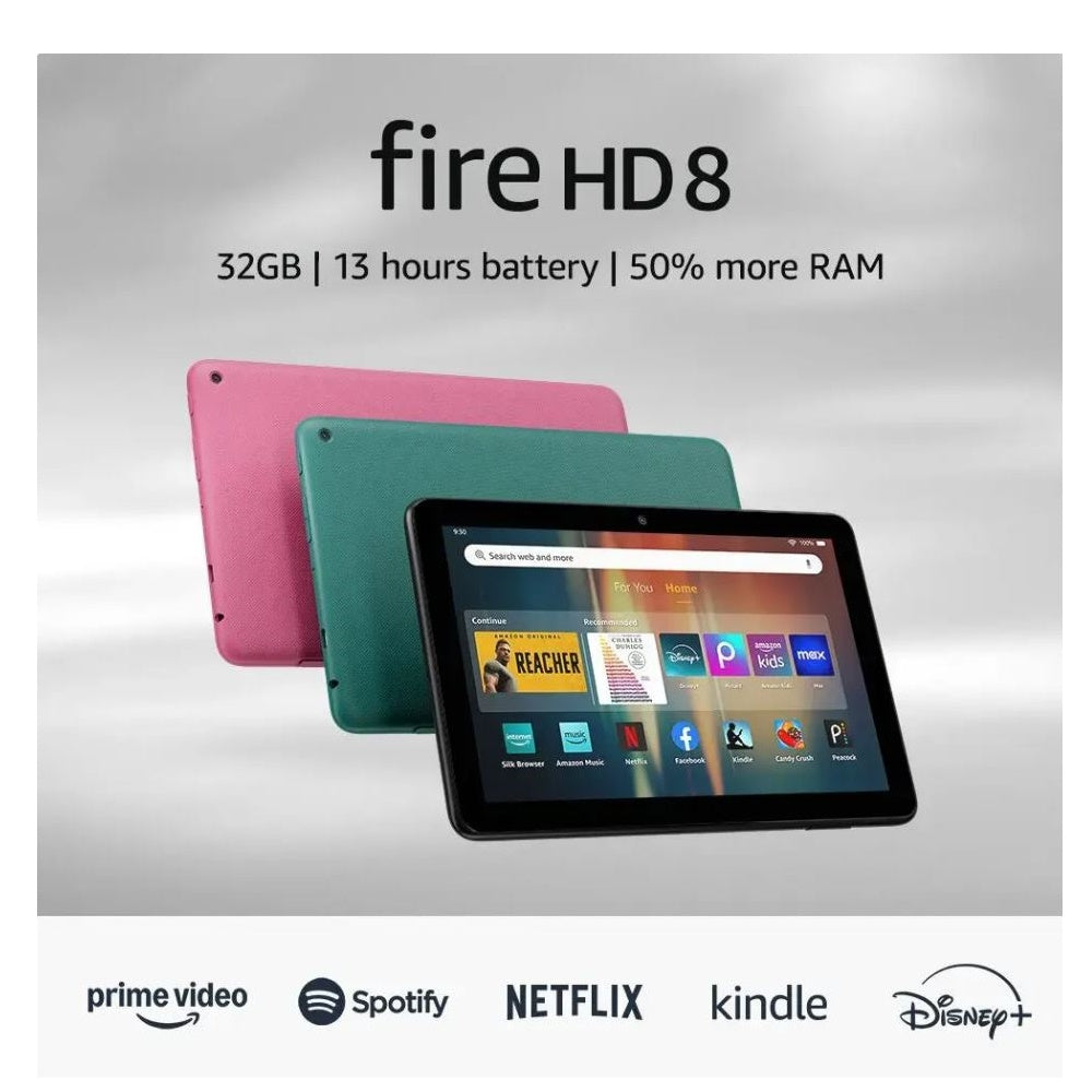 Amazon - Fire HD 8 Tablet, 8” HD Display, 3GB/ 32GB Black B0CVDN4QS6