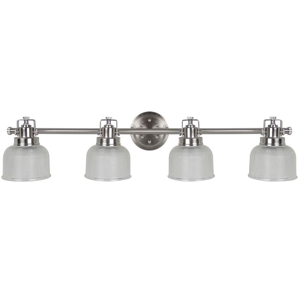 Sunset Lighting 4-Light 100W Mb Wren Vanity Bright Satin Nickel F3194-80