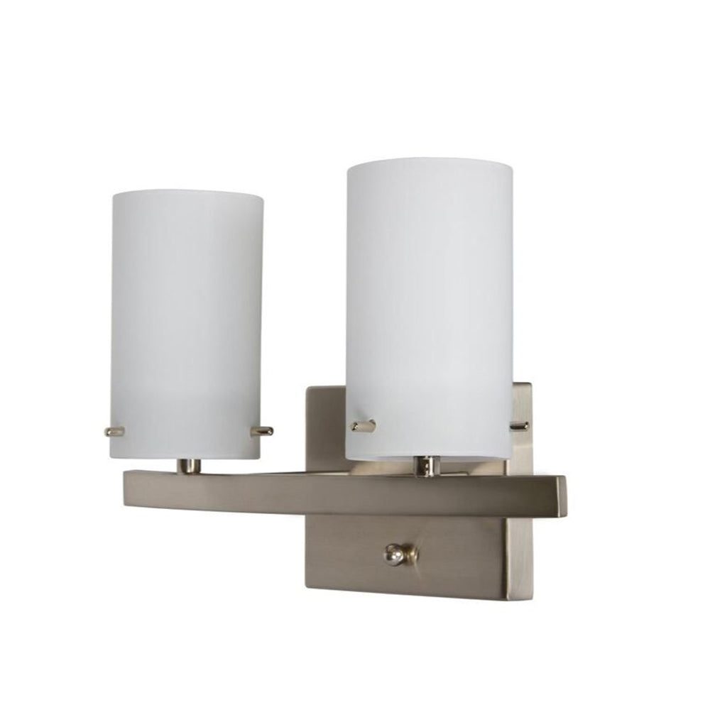 Sunset Lighting F2532-80 Boca 2-Light 13" Wide Vanity Light - Nickel