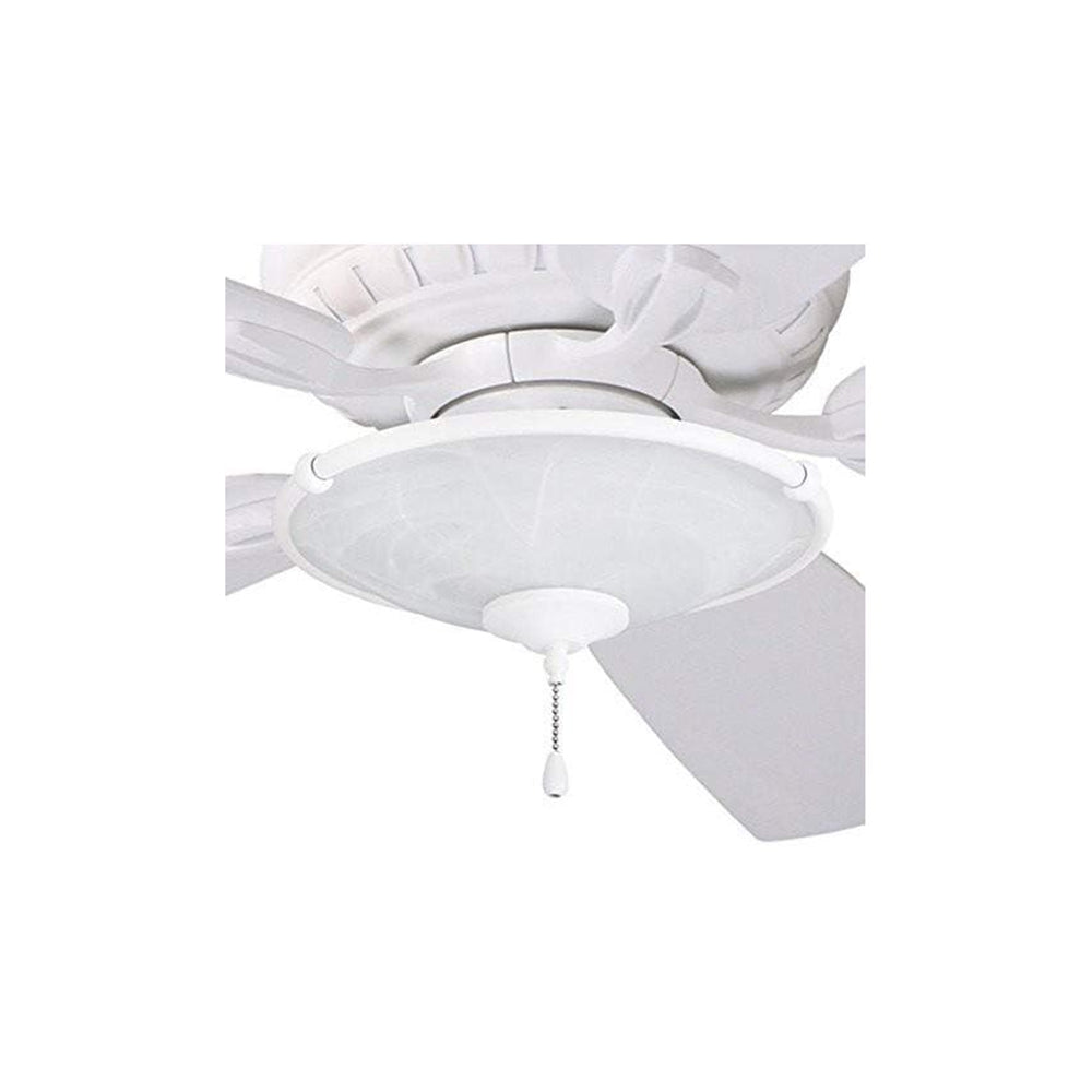 Emerson Outdoor Damp Low Profile 13" LED Bowl Light Kit with Frosted Shade - Satin White LK53SW