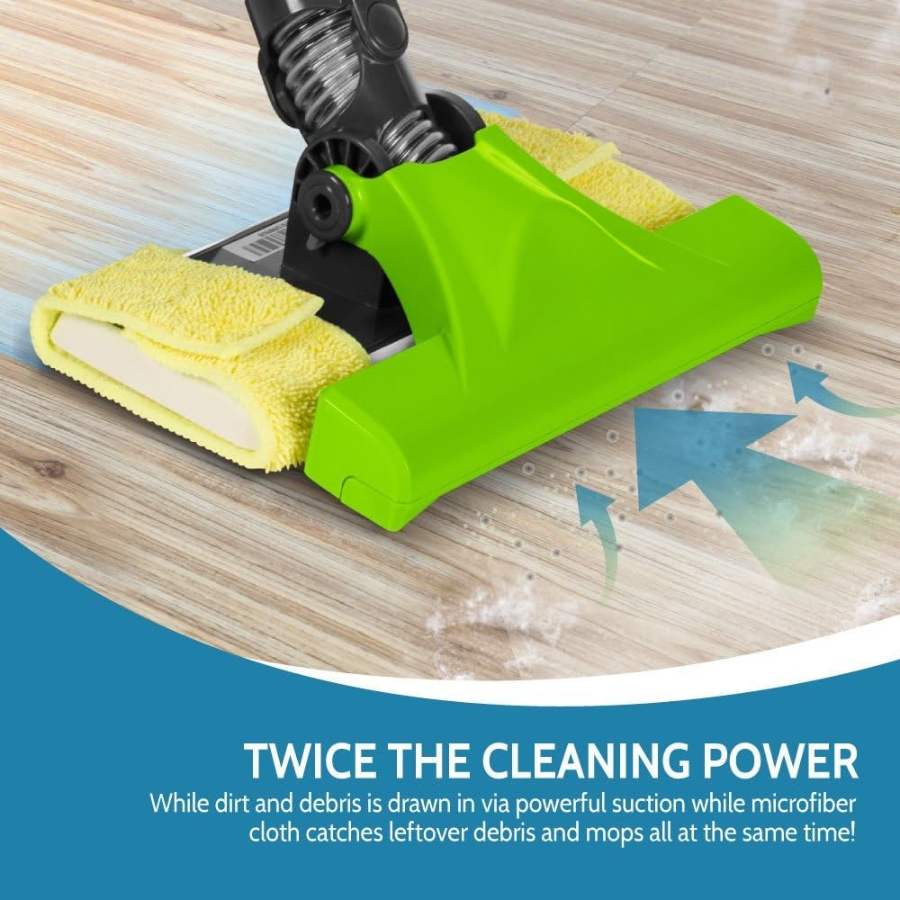 Rollibot 2-in-1 Microfiber Floor Mop for The Rapido Vacuum: Mops or Sweeps Cleans All Hard Surfaces RBR21-100