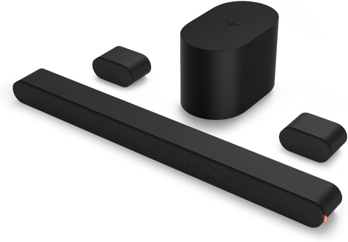 VIZIO 5.1 Soundbar, Wireless Subwoofer, Surround Sound w/ Dolby Atmos and DTS:X - Black SV510M-0806
