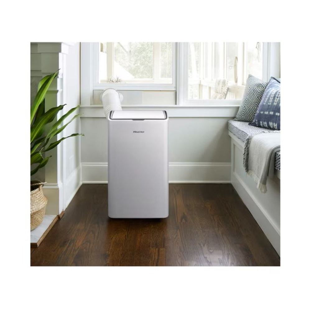 Hisense 12000-BTU DOE 115-Volt White Vented Wi-Fi enabled 550 sq ft. Portable Air Conditioner, Remote control, ConnectLife app - AP1222CW1W