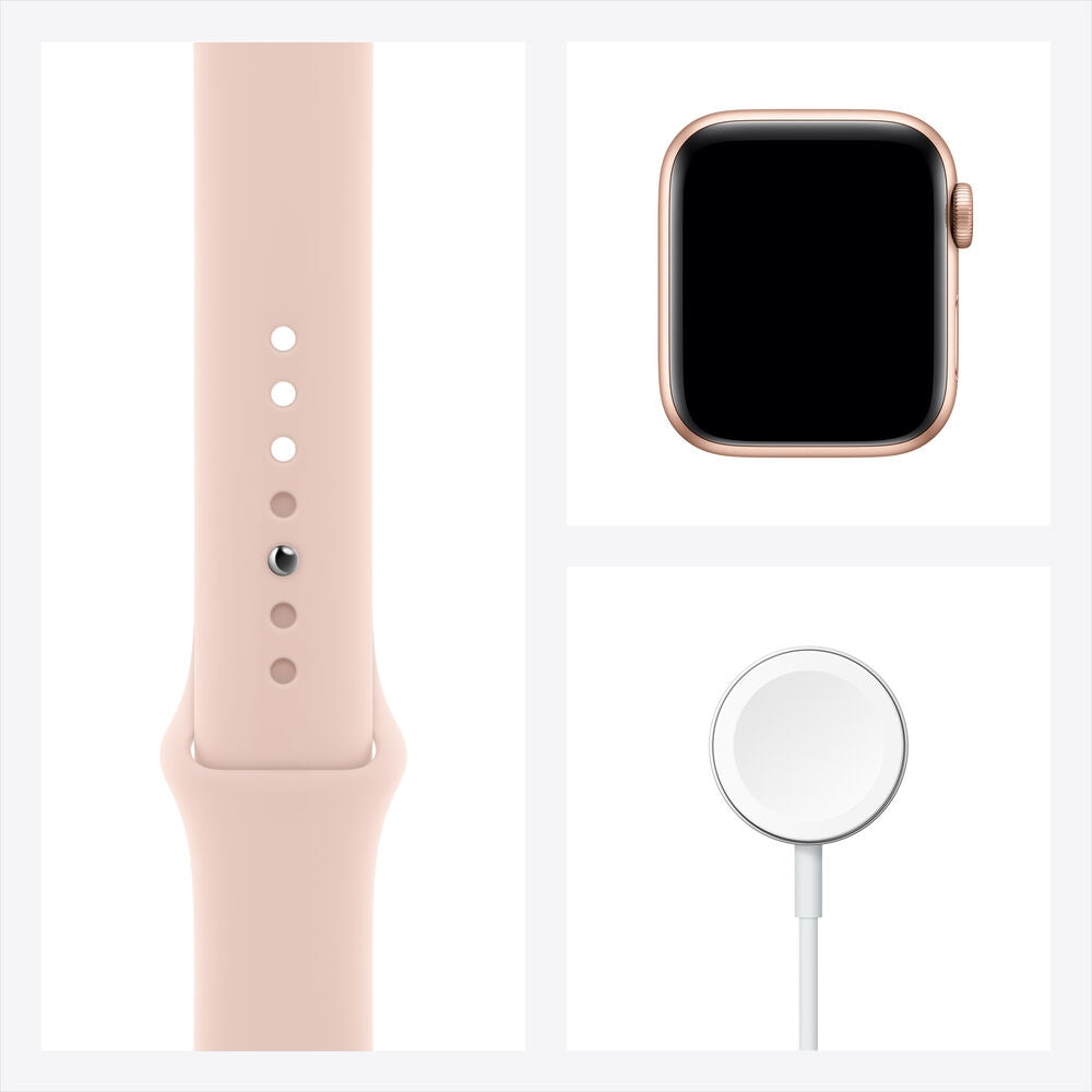 Apple Watch Series 6 GPS, 40mm, Gold Aluminum, Pink Sand Sport Band MG123LL/A