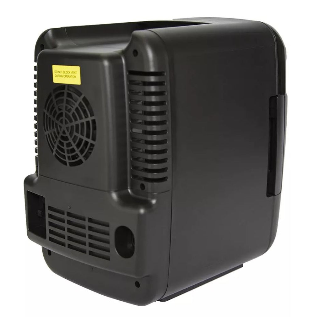 Emerson EFC-5000 Portable Mini Fridge Cooler for 6 Cans, Compact 4L Capacity Black