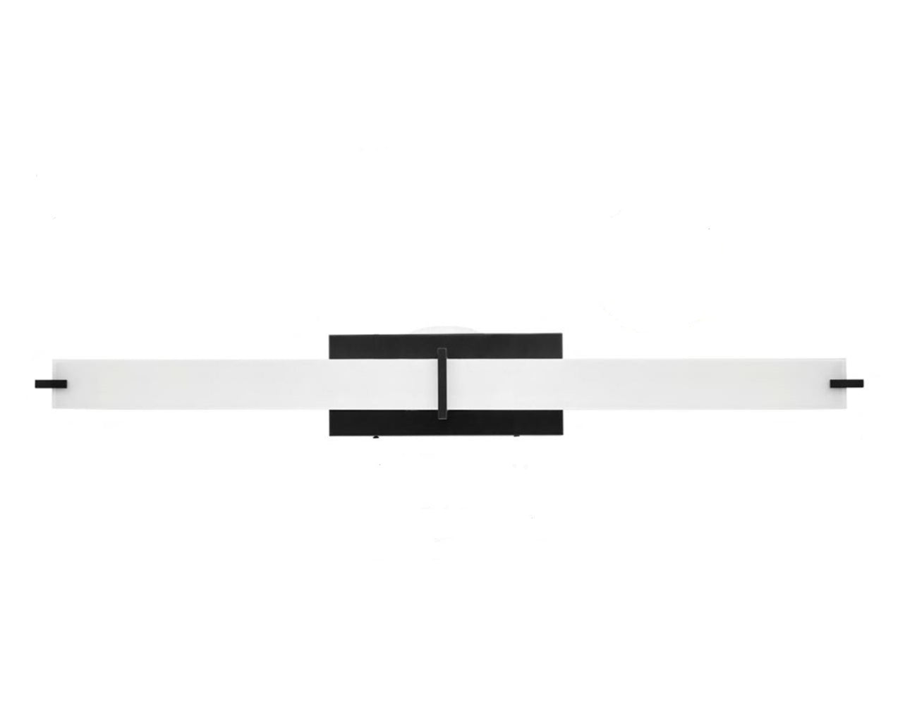 Sunset Lighting 37.5" 1-Light Black LED 30W 3000K 2200Lm Vanity Light F8636-31-1