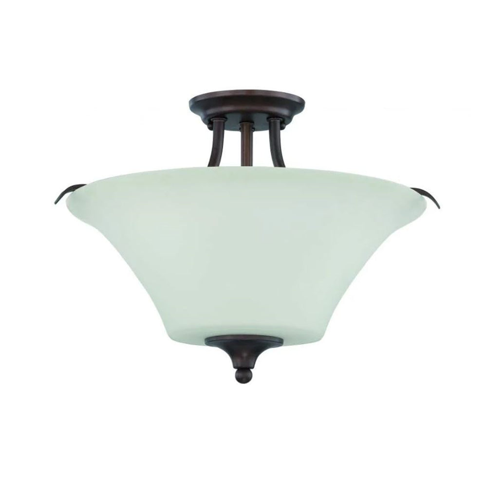 LUMINANCE Semi Flush Mount Darby 3-Light 100W Provincial Bronze F18046-64