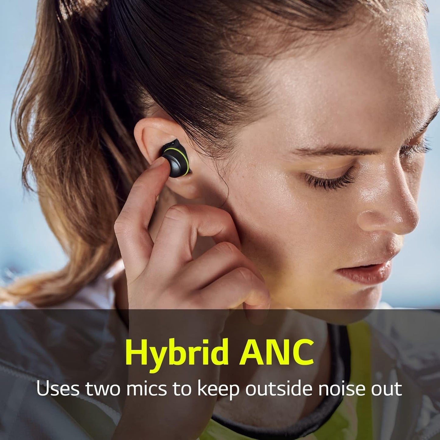 LG TONE Free True Wireless Bluetooth Sports Earbuds TF8 w/ Uvnano Charging Case -TF8Q.AUSACBI