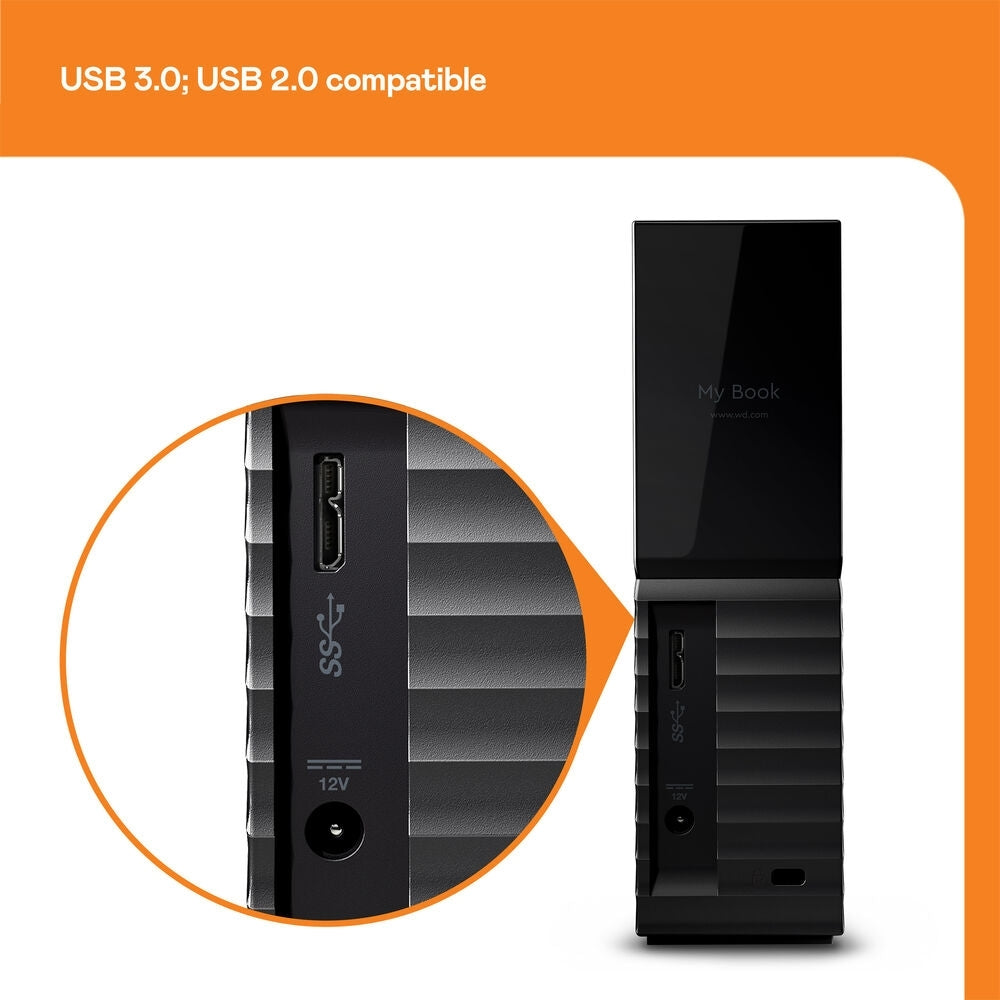 WD 4TB My Book Desktop USB 3.0 External HDD WDBBGB0040HBK-NESN