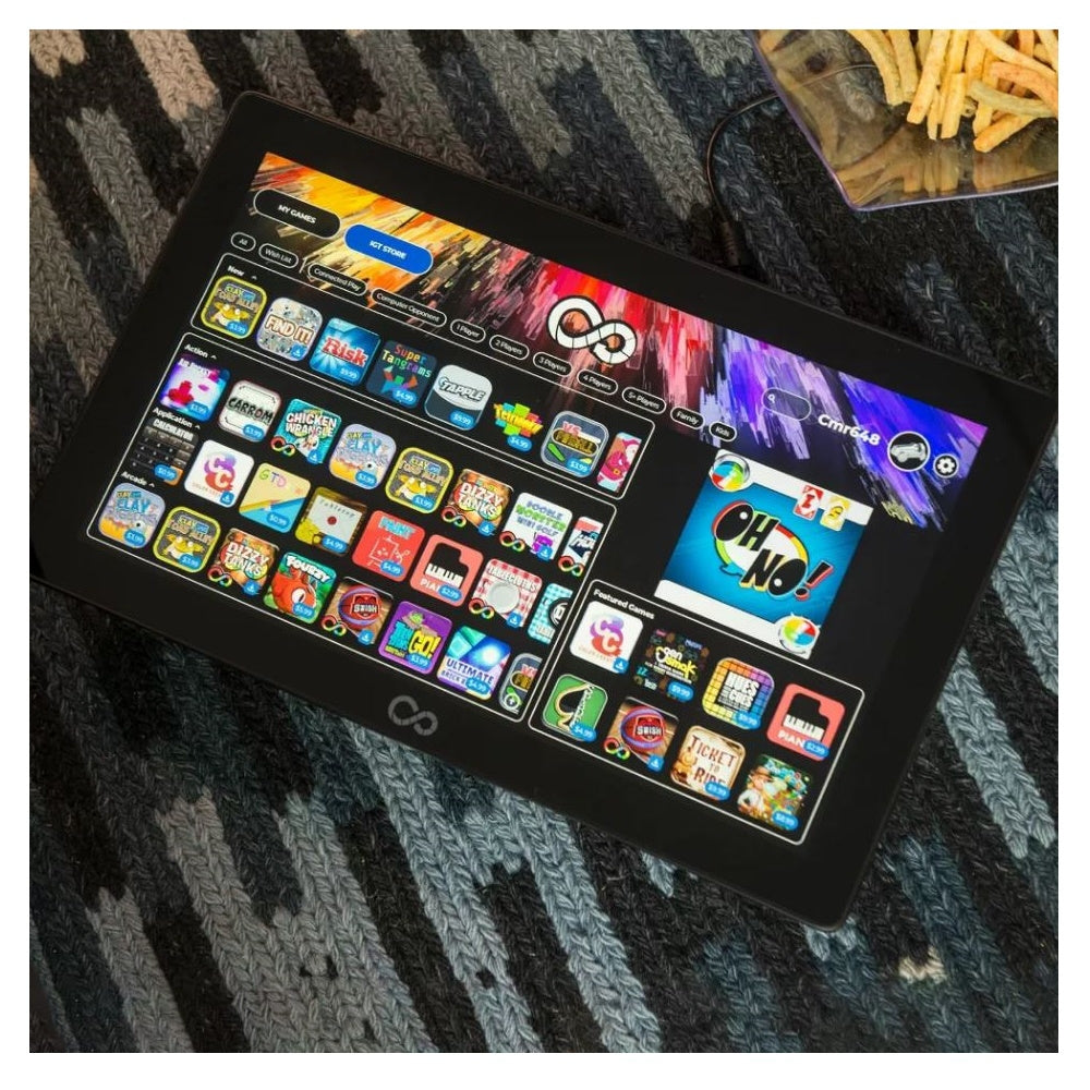 Arcade1Up 18.5" Infinity Game Board Black IGB-I-301202, Gameplay up to six players, 50 included board games and activities, Online play (for selected games)