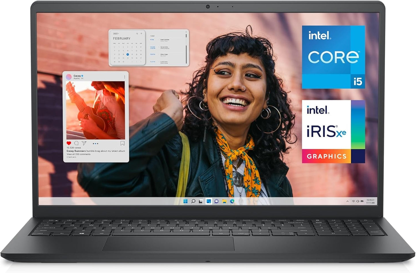 Dell Inspiron 3530 Laptop, 15.6" FHD Touch Display, Intel Core i5-1335U, 16GB/ 512GB SSD, Win 11 Home i3530-5067BLK Black