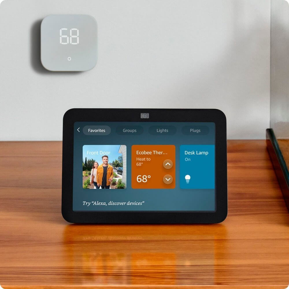 Amazon - Echo Show 8 (3rd Generation) 8-inch Smart Display with Alexa - Charcoal B0BLS3Y632