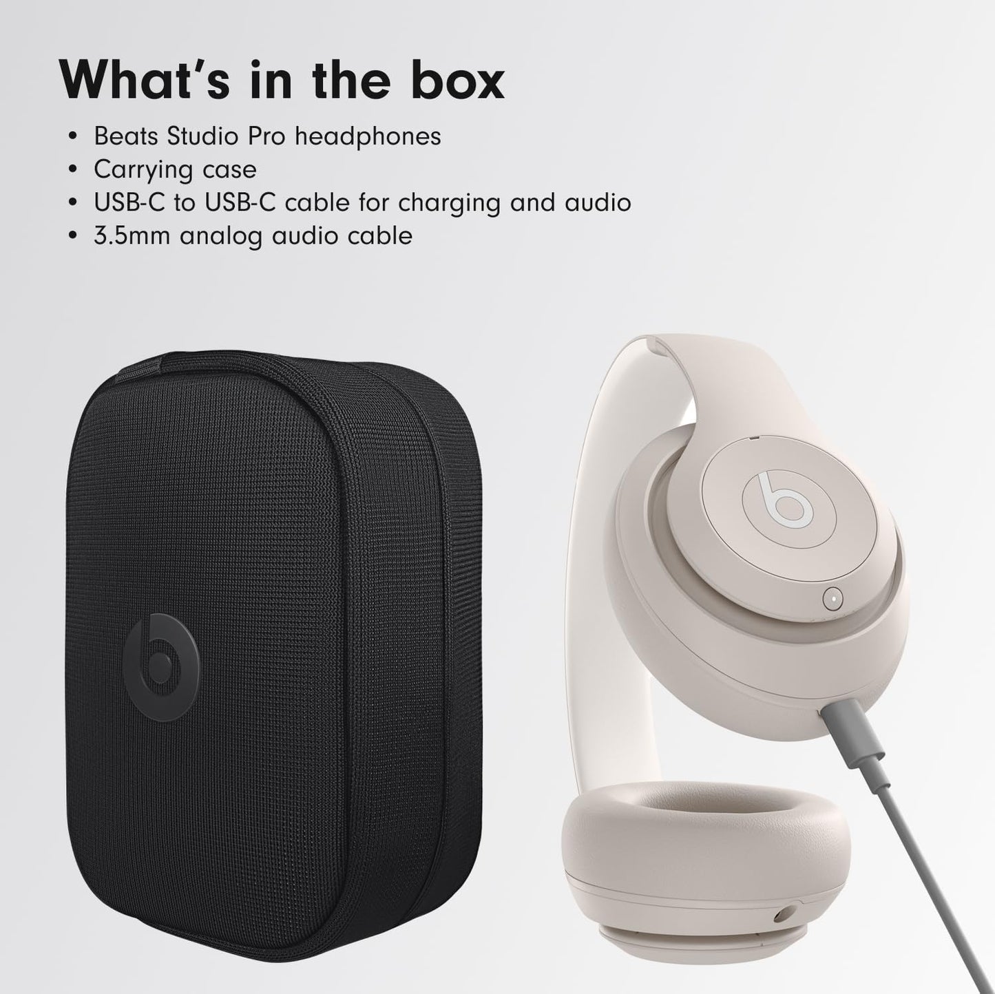 Beats - Studio Pro - Wireless Noise Cancelling Over-the-Ear Headphones - Sandstone