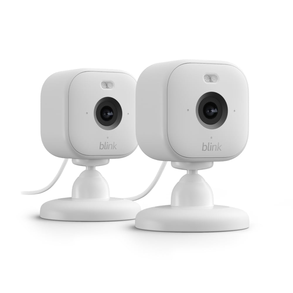 Blink Mini 2 Indoor/Outdoor 1080p Plug-In Security Camera (2-Pack) - White B0BWX1D2DW