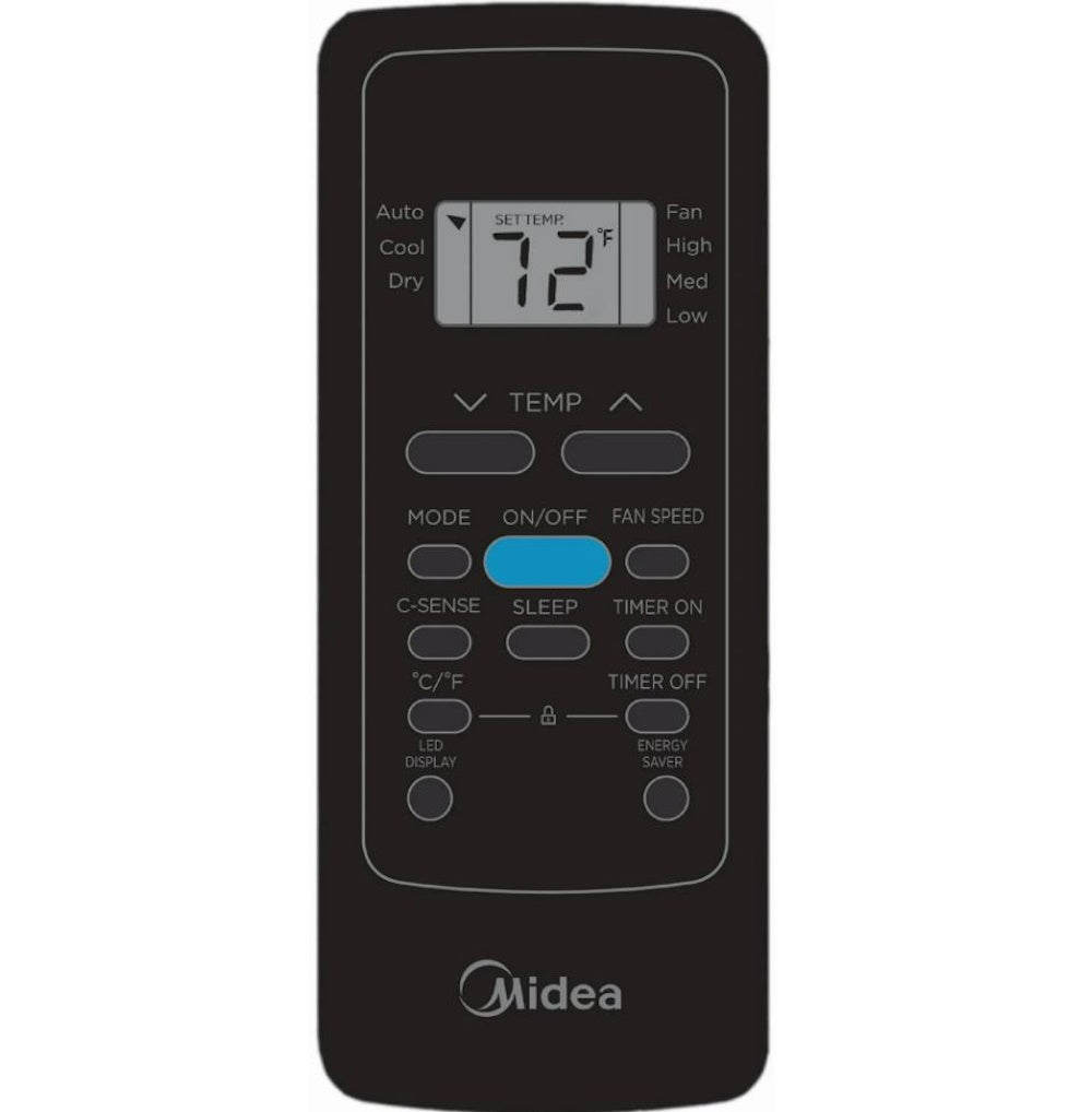 Midea 6,000 BTU DOE Window Air Conditioner with ComfortSense Remote, for spaces up to 250 sq. ft. MAW06R1WBL-T