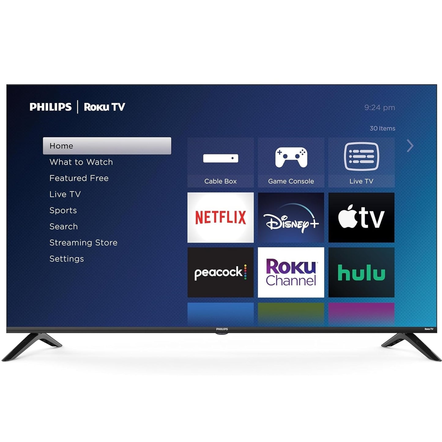 Philips 50" 4K UHD HDR LCD Direct Lit Roku Smart TV 50PUL6673/F7