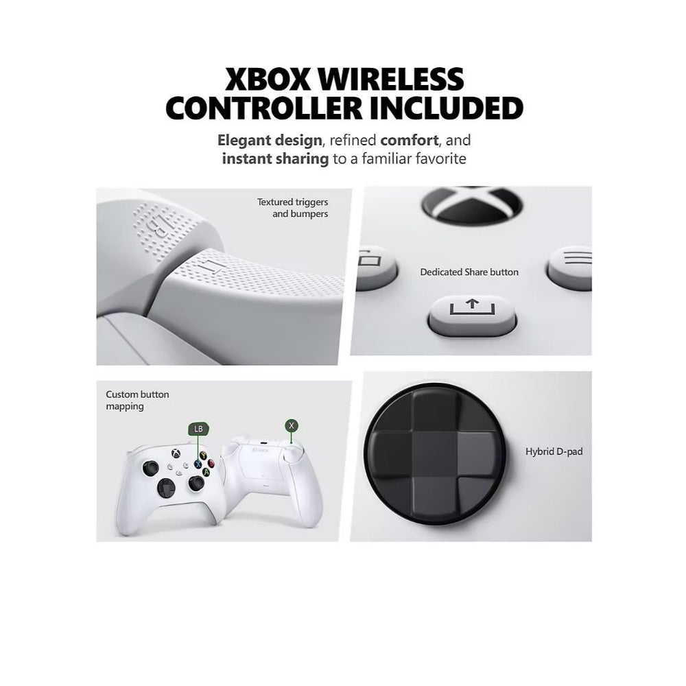 Xbox Series S Starter Bundle with 512GB All-Digital Console, 3 Months of Game Pass Ultimate and Wireless Controller