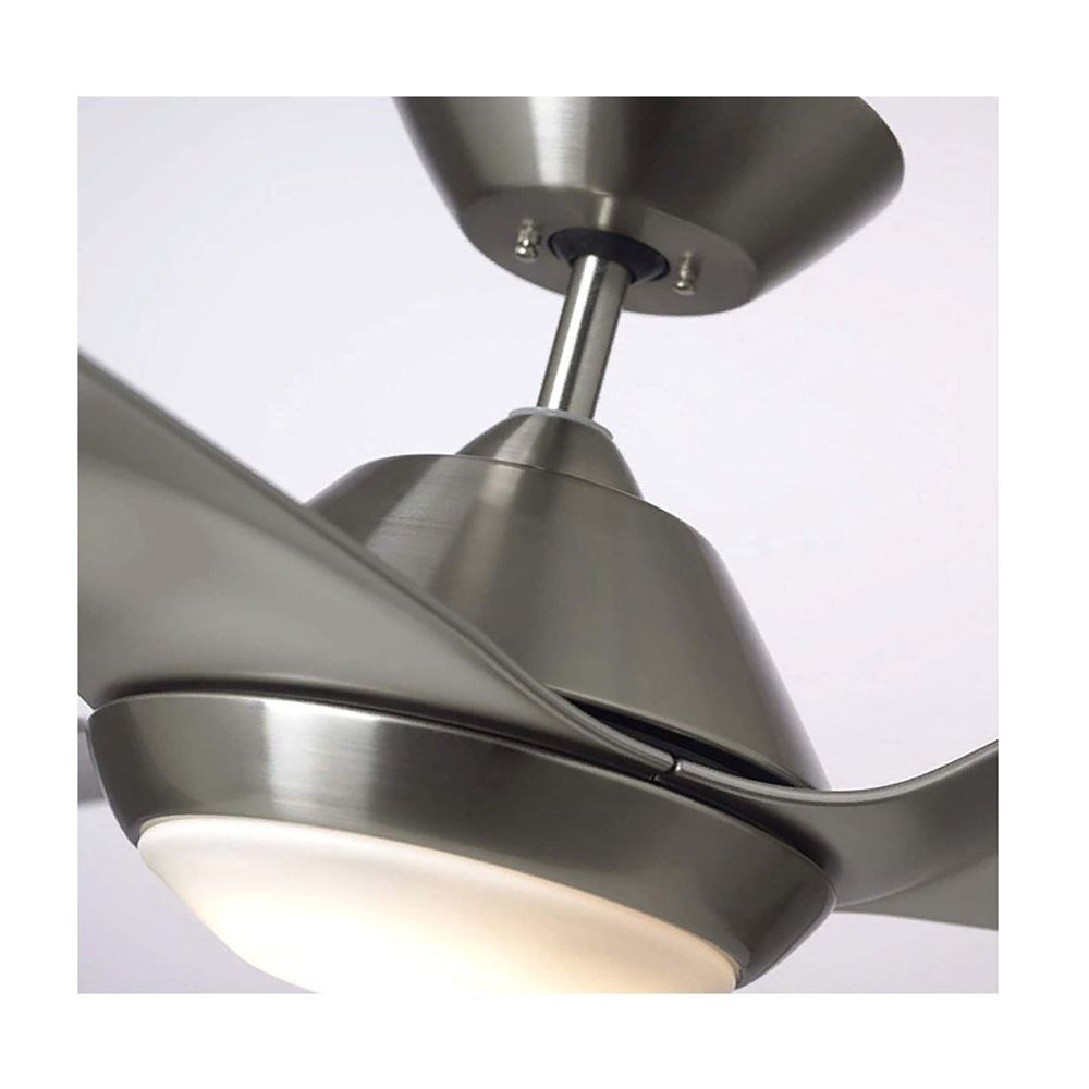 Luminance Kathy Ireland Home Sweep Eco 60" WiFi Smart Ceiling Fan, Brushed Steel