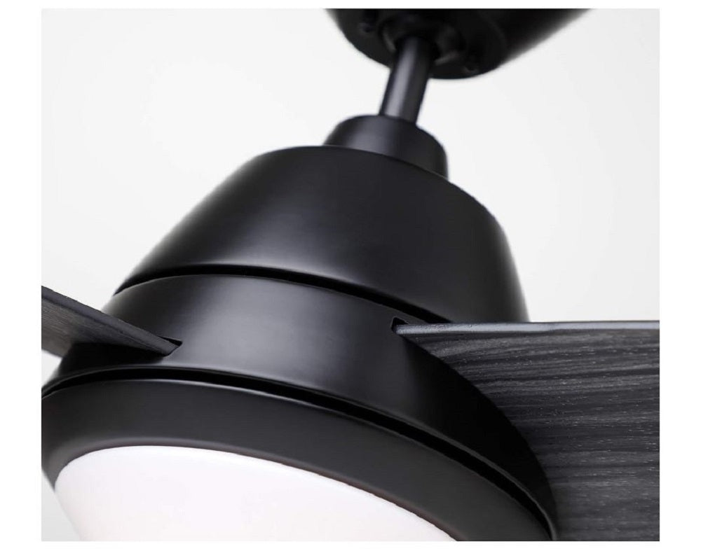 Kathy Ireland HOME Geode 52" Barbeque Black LED Indoor Ceiling Fan with Light Wall-mounted 3-Blade CF370BQ