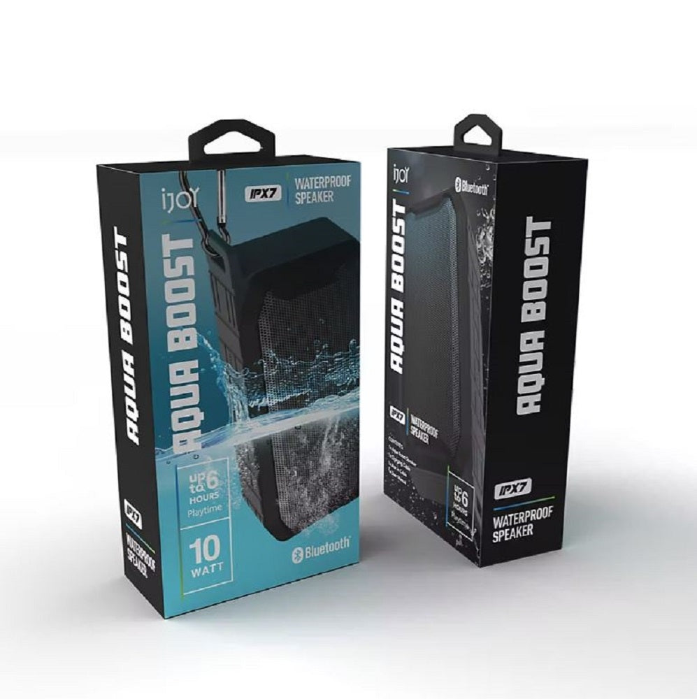 iJoy AquaBoost Ipx7 Waterproof Speaker Up to 6 Hours IJPDQ106