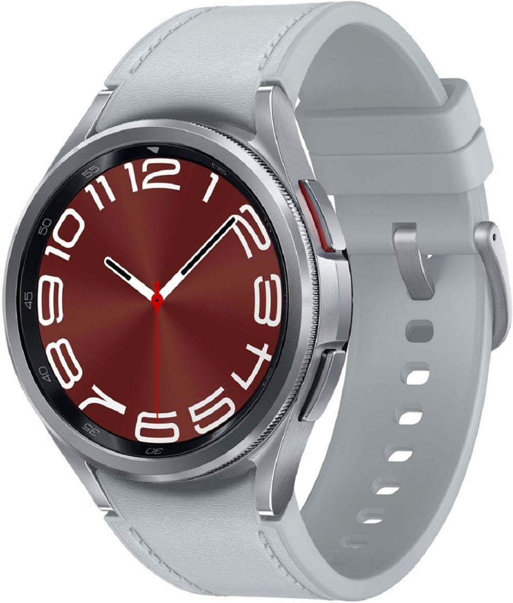 Samsung Galaxy Watch6 Classic Stainless Steel Smartwatch 43mm LTE Silver SM-R955UZSAXAA