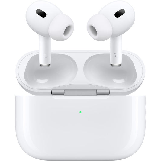 Apple AirPods Pro 2 Active Noise Cancelling Earbuds w/ Hearing Aid Feature White MTJV3LL/A