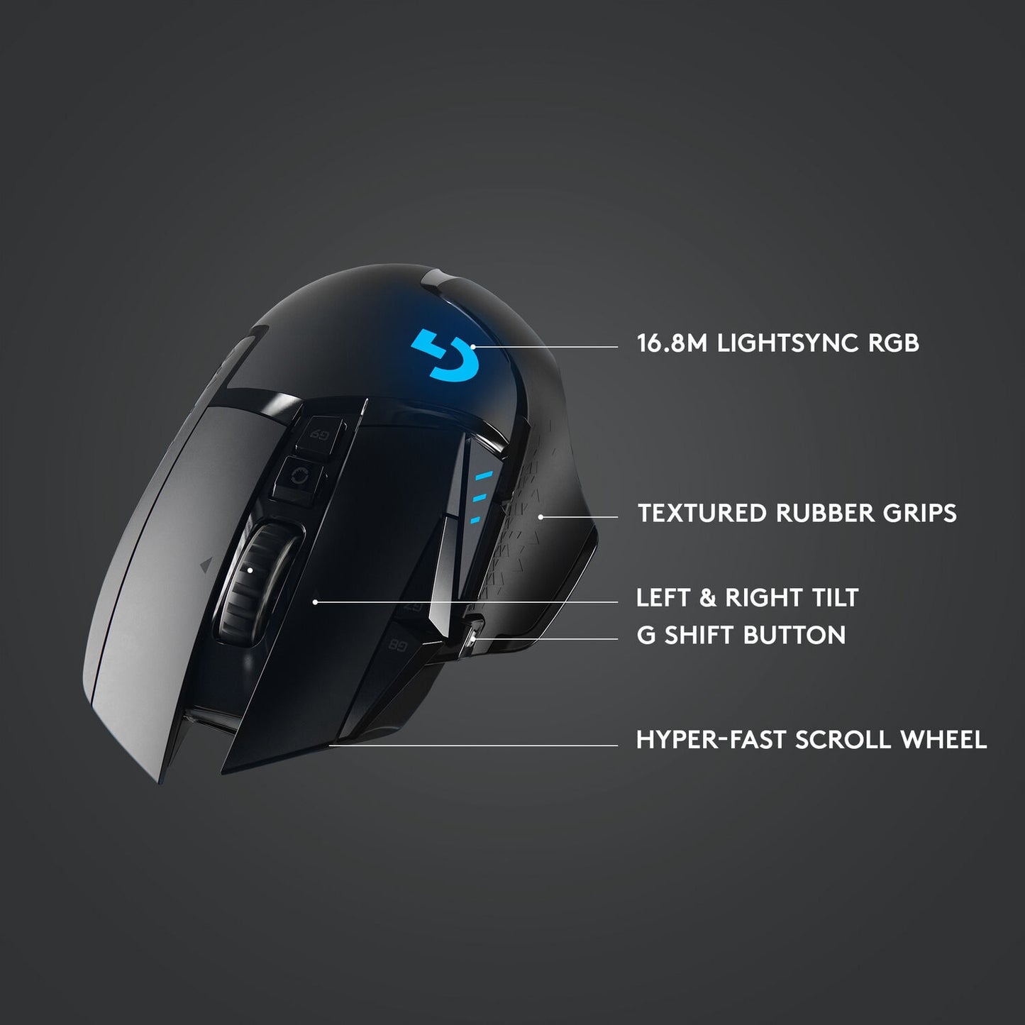 Logitech G502 Lightspeed Wireless Gaming Mouse - Black 910-005565