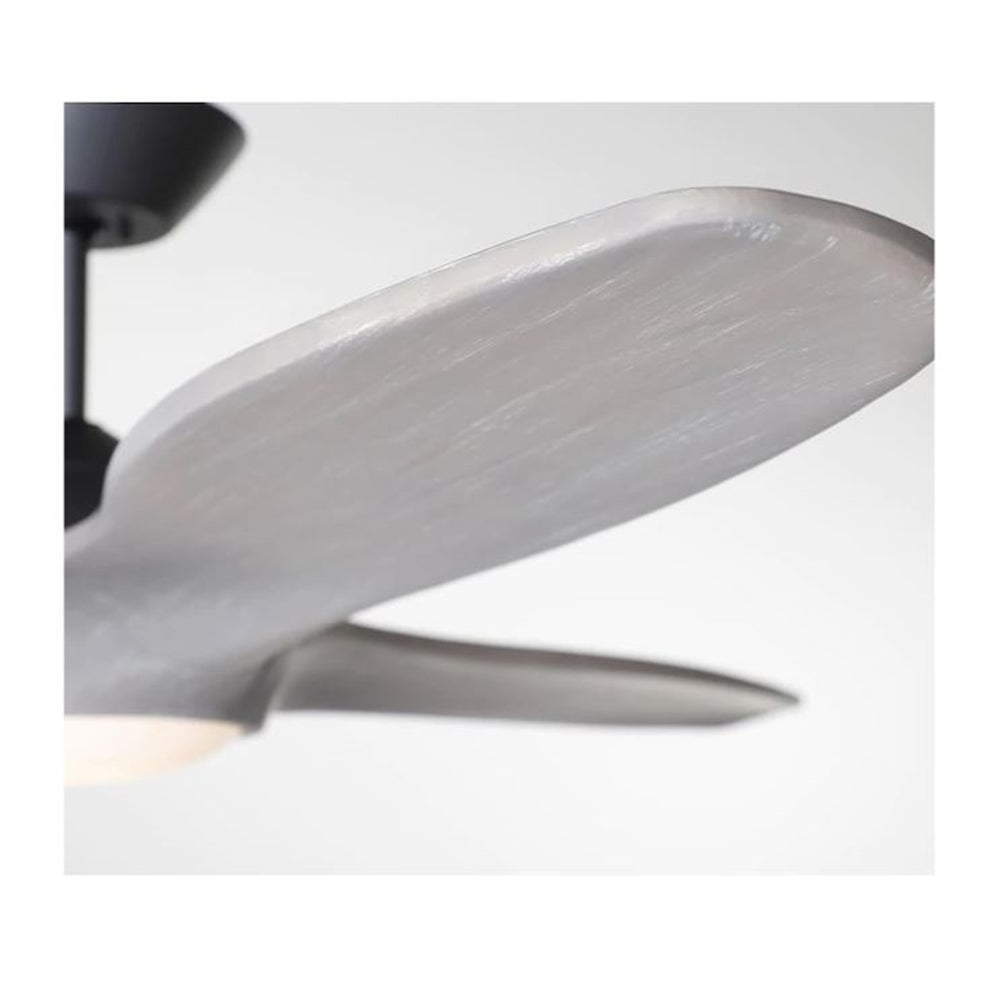 kathy ireland HOME by Luminance Lindbergh Eco 72-in Graphite LED Indoor Propeller Ceiling Fan with Light Wall-mounted 3-Blade CF315TM72GRT