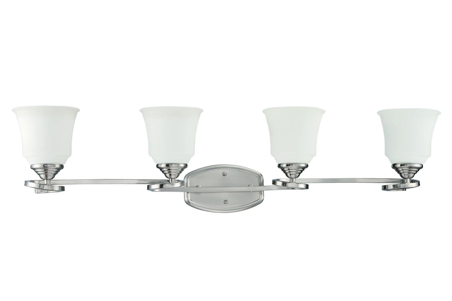 Marston Four Light Vanity in Bright Satin Nickel F16014-80