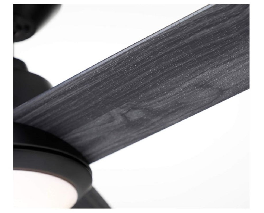 Kathy Ireland HOME Geode 52" Barbeque Black LED Indoor Ceiling Fan with Light Wall-mounted 3-Blade CF370BQ