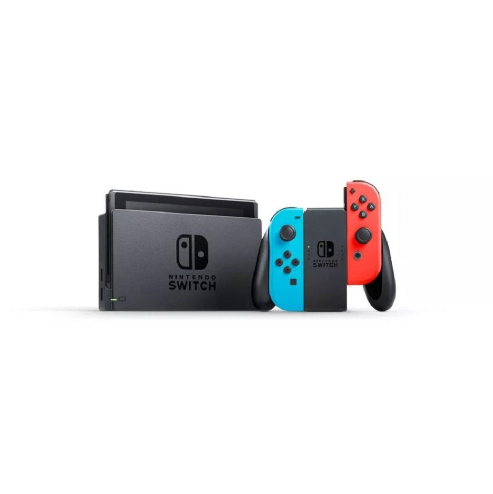 Nintendo Switch with Neon Blue and Neon Red Joy-Con 110478