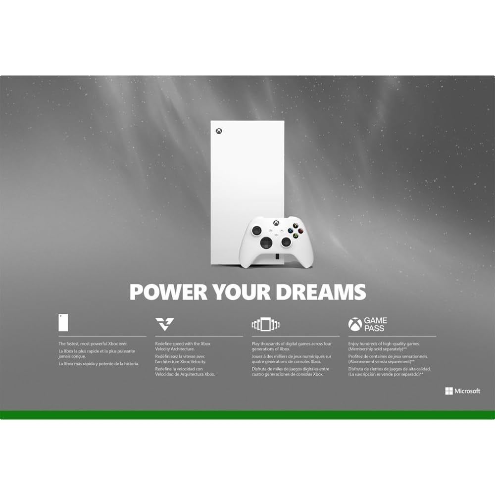 Microsoft Xbox Series X 1TB All-Digital Console (Disc-Free Gaming) - Robot White EP2-00692