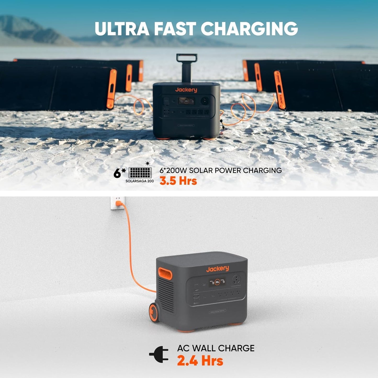 Jackery - Explorer 3000 Pro Portable Power Station (3024 Wh Capacity) - Black JE-3000A