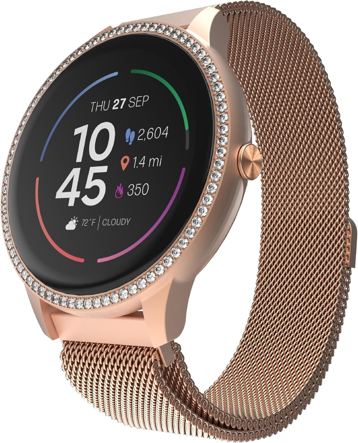 iTouch Sport 4 Unisex Adult Multi-Function Rose Goldtone Smart Watch TP4E02-C29