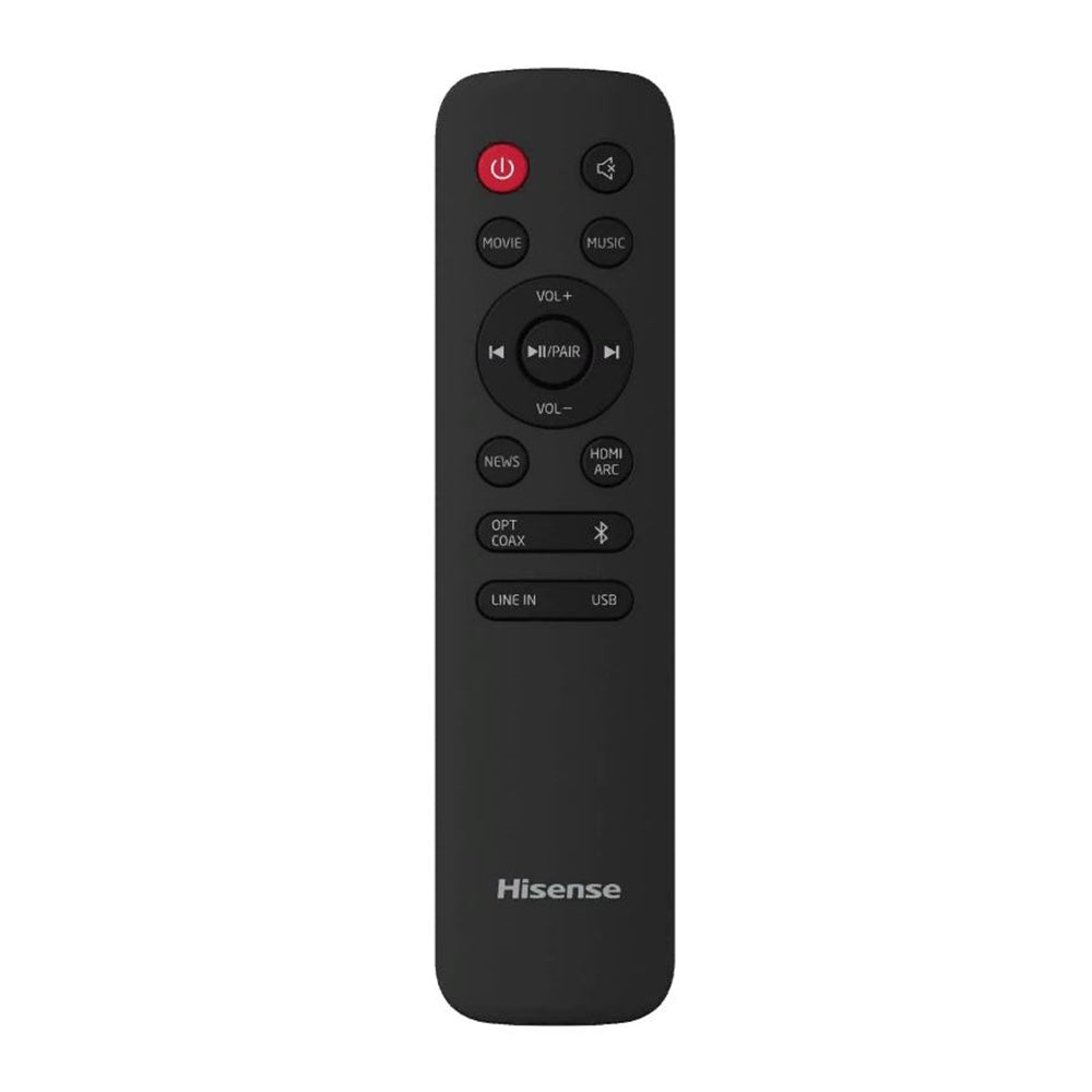 Hisense HS205 2.0ch Sound Bar 60W Bluetooth, HDMI ARC/Optical/AUX/USB