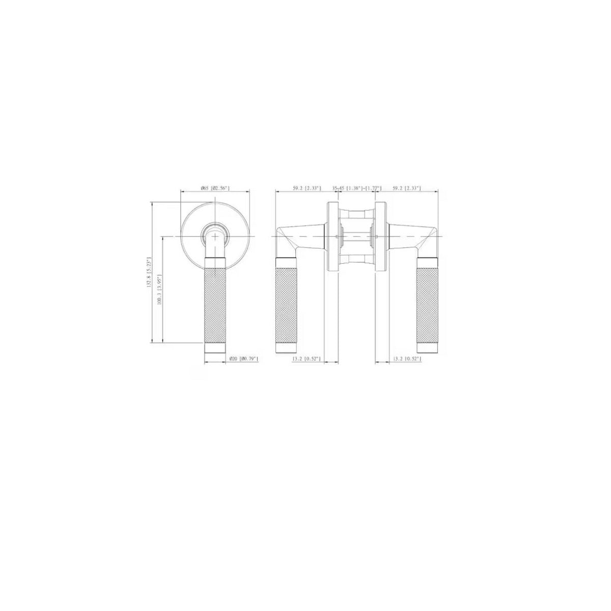 Woodcliff Matte Black Hall/Closet Passage Door Handle LH2X93SYXP