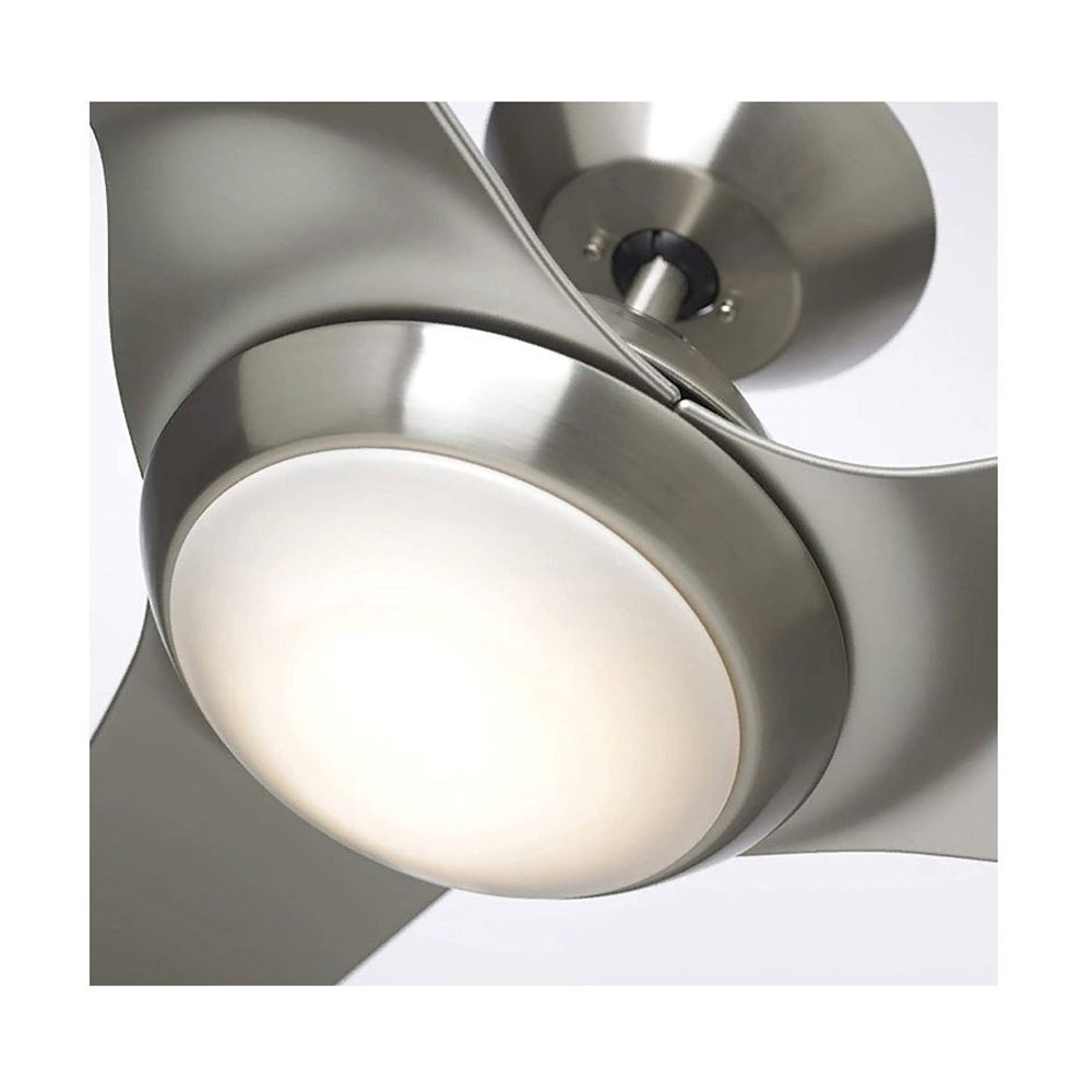 Luminance Kathy Ireland Home Sweep Eco 60" WiFi Smart Ceiling Fan, Brushed Steel