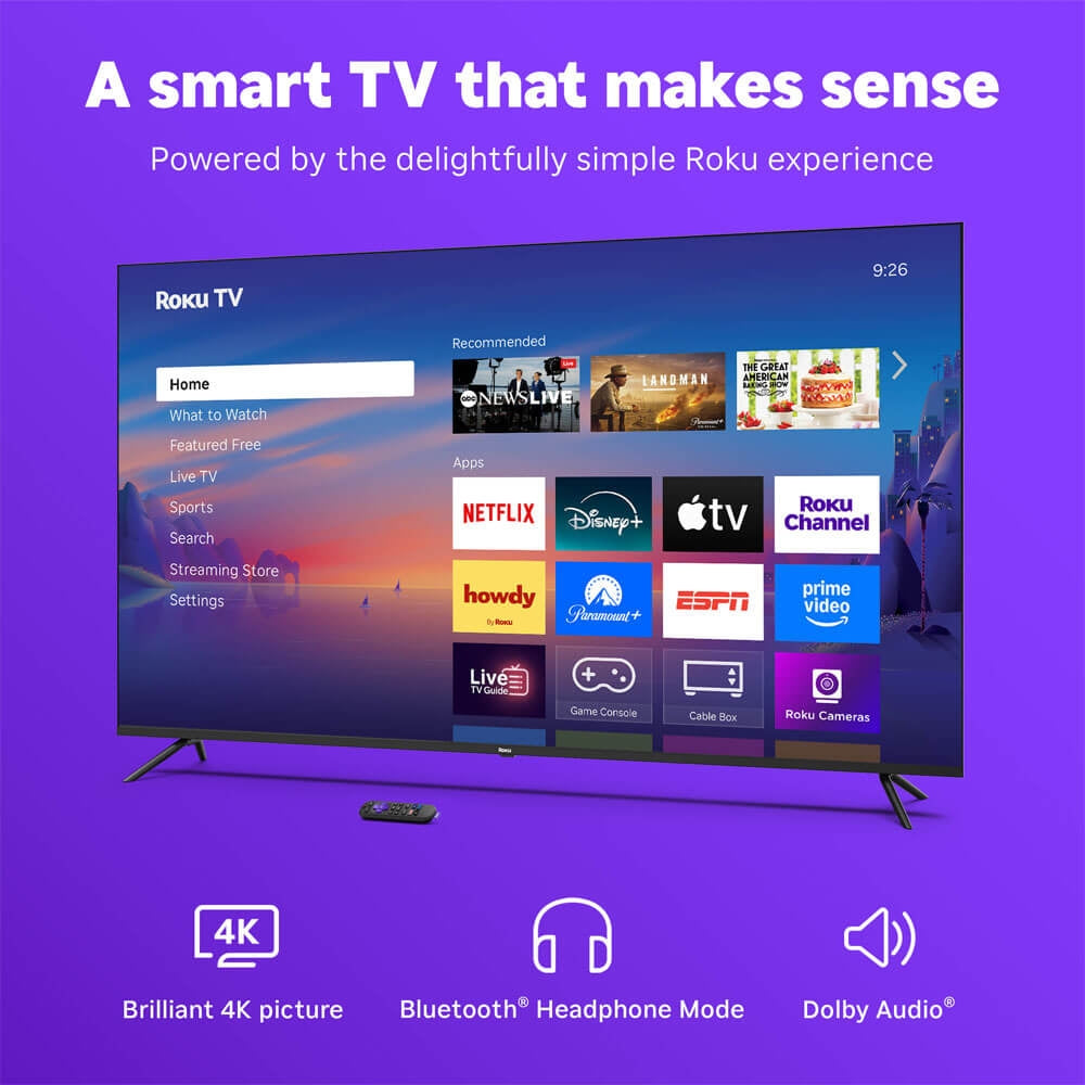 Roku - 65" Class Select Series 4K LED Smart RokuTV 65R4C5