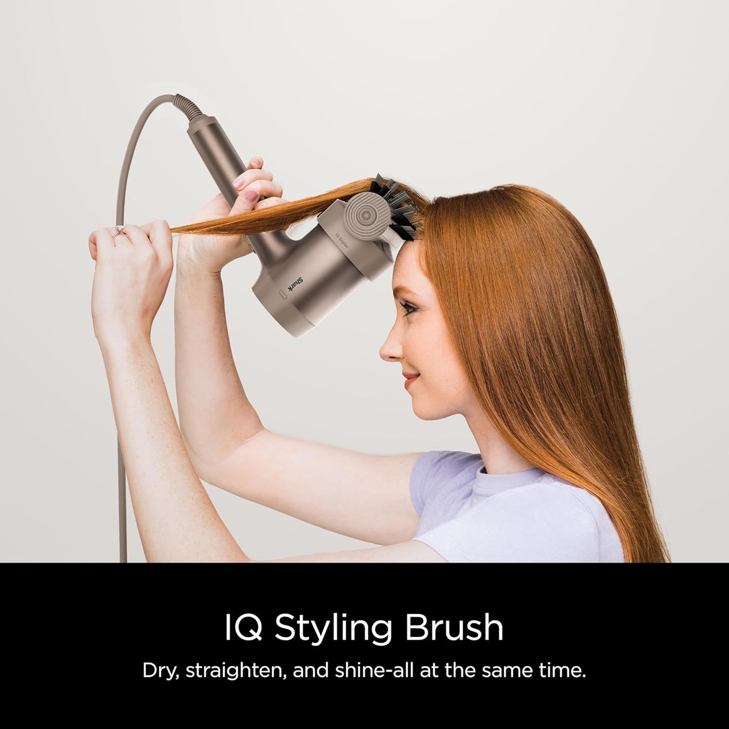 Shark HyperAIR Fast-Drying Hair Blow Dryer w/ IQ 2-in-1 Concentrator and Styling Attachments HD112GNBRN