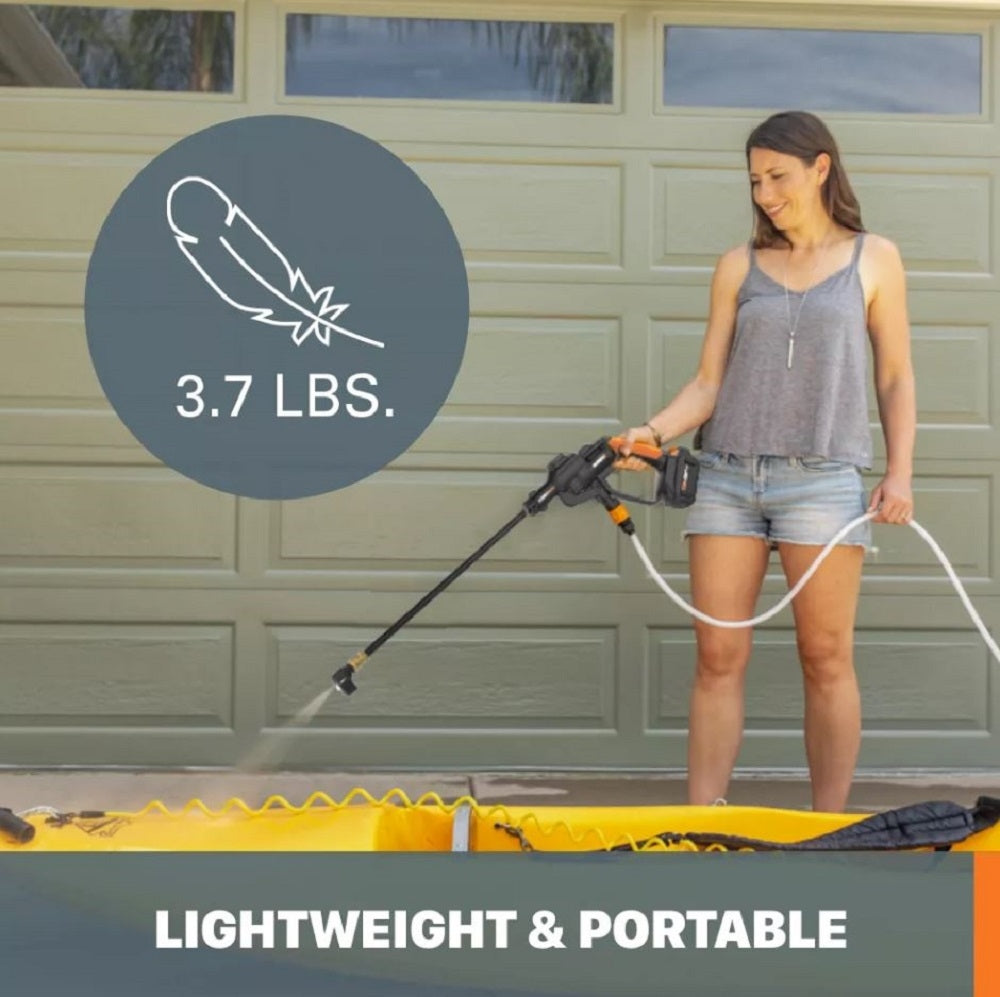 Worx WG620 20V Power Share Hydroshot 320 PSI Portable Power Cleaner