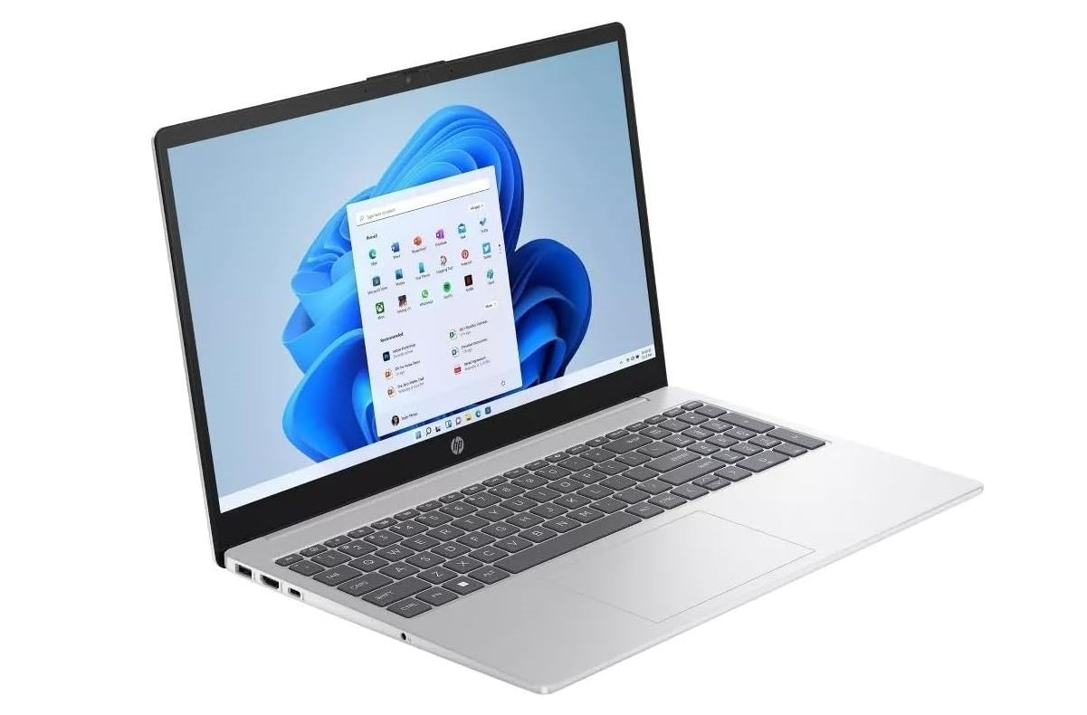 HP 15.6" Touchscreen Laptop AMD Ryzen 3 8GB RAM 256GB SSD Storage Windows 11 Silver 15-FC0030TG